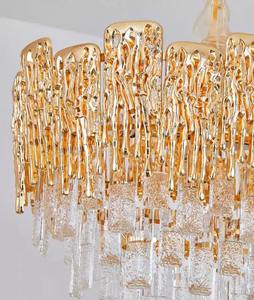Lámpara de Araña de Cristal de Diseño de Lujo con Recubrimiento Dorado para Proyectos de Iluminación Interior de Villas y Mansiones de Lujo al Mejor Precio - Product Image 4