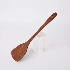 Veqking — spatule en bambou à fente latérale, 6 Styles, ustensiles de cuisine en bois portables, rotateurs à mélanger, cuillère à mélanger, meilleure poignée