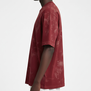 T-shirt homme personnalisé, coupe classique, épaules tombantes, tricoté, 100% coton, délavé à l'acide, écologique, séchage rapide, avec logo personnalisé - Product Image 3