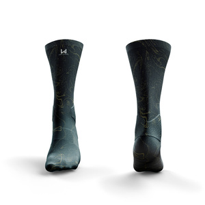 Custom Sublimated Sports <b>Socks</b> Antibacterial Breathable Eco Friendly Sweat Absorbent Seamless Quick Dry Outdoor Sports <b>Socks</b> - Product Image 4