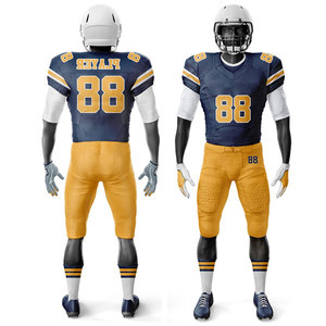 Wholesale Team Uniform <b>Compression</b> Sublimation Set Rugby Wear Customized Design Football Jersey American Uniform Printed - Product Image 1