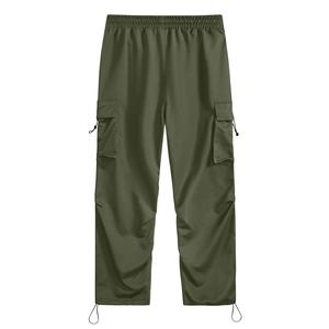 <b>Men's</b> Outdoor Cargo Pants Quick Dry Lightweight Multi Pocket Hiking <b>Trousers</b> <b>Elastic</b> <b>Waist</b> Adjustable Hem Casual Tactical Pants - Product Image 2