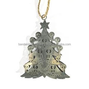 <b>Iron</b> Hanging Decorative Item With Silver Finished For Home Decoration And Other Christmas Decoration - Product Image 3