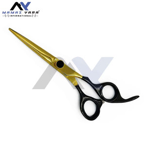 Professional Gold Black Barber <b>Scissors</b> Set Premium Hairdressing Thinning Shears Stainless Steel Sharp Right-Handed Custom Logo - Product Image 4