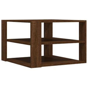 Tavolino da caffè piccolo in legno ingegnerizzato di rovere marrone - Product Image 6
