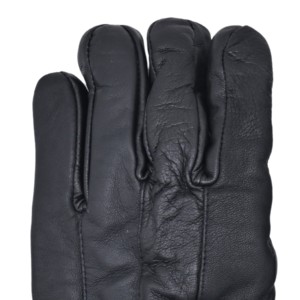 Gants d'hiver en cuir pour vélo, longueur poignet, thermiques, compatibles écran tactile, style uni, pour le cyclisme, les voyages, les sports, l'extérieur et l'usage quotidien - Product Image 4