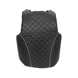 Gilet de sécurité équestre unisexe noir matelassé avec fermeture éclair respirant pour l'équitation 2026 - Product Image 2