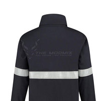 Veste industrielle d'extérieur pour hommes, à fermeture éclair intégrale, plusieurs poches, haute visibilité, polyester, séchage rapide, respirante, pour la construction