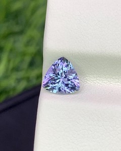 Natural Blue Tanzanite Trillion Cut Gemstone Loose Stone <b>for</b> Jewelry Making From ZUBEDA GEMS and JEWELLRY Rajasthan India - Product Image 1