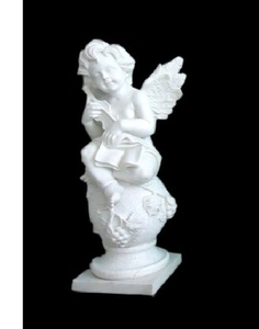 Oem/ODM tùy chỉnh Tổng lãnh thiên thần Michael giết ma quỷ đá cẩm thạch trắng bức tượng thiên thần tượng cho Nhà thờ - Product Image 5