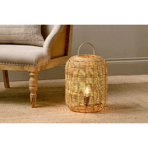 Wholesale Natural <b>Rattan</b> <b>Lantern</b> with Handle Decorative Candle <b>Lantern</b> for Table Decor & Centerpieces made in Vietnam - Product Image 4