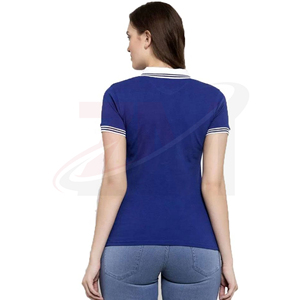 เสื้อโปโลผู้หญิงแบบ OEM สั่งทำพิเศษ ผ้าฝ้าย แขนสั้น ทรงพอดีตัว เนื้อผ้านุ่ม รับผลิตแบรนด์ส่วนตัว ขายส่ง - Product Image 3