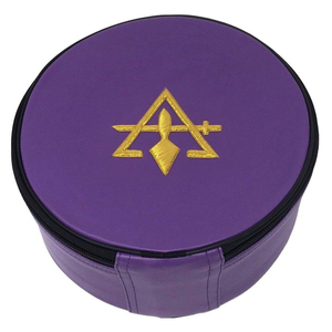 Estuche para Gorra de Sacerdote Superior Personalizado, en Cuero Rojo Elegante, Bordado, para Capítulo Real Arquimónico, ¡Gran Venta! - Product Image 4