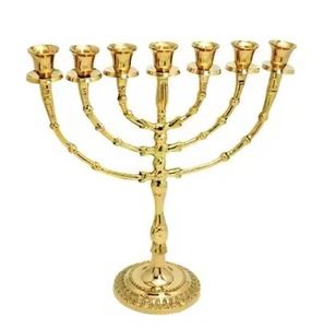 Candelabro de Metal de Diseño, Portavelas para Hanukkah, Candelabro Decorativo, Elegante Adorno para el Hogar - Product Image 2