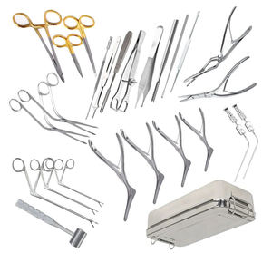 IAA SURGICAL INSTRUMENTS Kit de Instrumentos Quirúrgicos ORL de Acero Inoxidable Alemán, 27 Piezas, Manual, Fenestrado, Certificado CE Clase I - Product Image 2