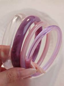 Bracelets classiques en résine acrylique pour femmes H a CRAFT, transparents et colorés, avec fleurs séchées, artisanat, anniversaire - Product Image 4