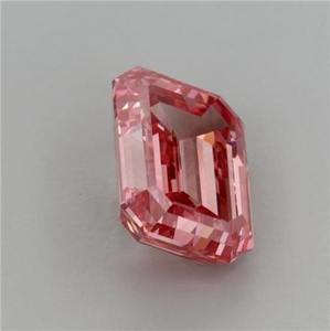 Diamante cultivado en laboratorio de corte esmeralda, color rosa intenso, para la fabricación de joyas, diamantes sueltos, todos los tamaños disponibles al mejor precio. - Product Image 5