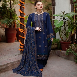 Lujo Ramsha Volume REET Collection Alta calidad Karandi algodón 3 piezas trajes para damas hermoso elegante Salwar Kameez - Product Image 4