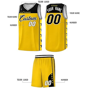 ชุดกางเกงบาสเก็ตบอลแบบกำหนดเอง ชุดทีมพร้อมโลโก้ ชื่อ หมายเลข สำหรับวิทยาลัย มหาวิทยาลัย ฝึกซ้อม ยิม ชุดกีฬา โพลีเอสเตอร์ 100% เอวยางยืด - Product Image 3