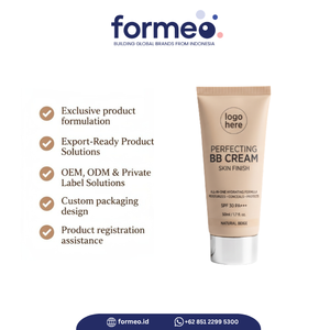 Crème BB personnalisée OEM à marque privée, maquillage naturel, SPF41, crème hydratante imperméable avec poudre libre pour tous types de peau - Product Image 2