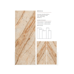 Cao cấp 1200x3200mm hiện đại sang trọng nhà văn phòng xây dựng gạch 12mm đánh bóng tráng men sứ slab firebrick 5 năm biệt thự Mall - Product Image 5