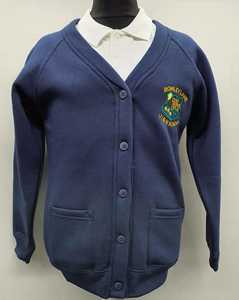 Cardigan en laine pour filles, idéal pour les uniformes de lycée, design personnalisé, tricot confortable et tenue scolaire quotidienne - Product Image 1