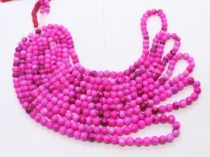 Natural Dark Pink <b>Opal</b> Smooth Round Ball Beads 5-6 MM Shaded Pink <b>Opal</b> Gemstone Round Beads 16 Inch Plain Pink <b>Opal</b> Round Shape - Product Image 2