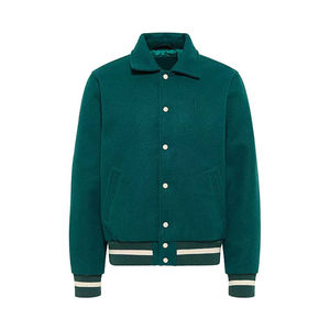 Chaqueta Varsity para Hombre, Elegante, de Alta Calidad, Personalizada, de Lana, con Cuello Alto, Ligera, Ecológica, Estilo Casual, para Invierno, Venta al Por Mayor - Product Image 1