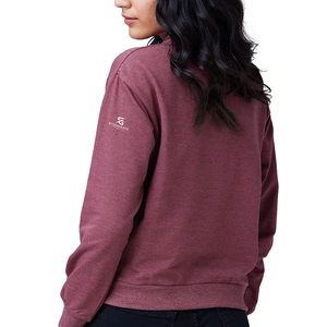 Women's Drop Shoulder Sweatshirt French Terry Cotton <b>Mock</b> <b>Neck</b> Oversized Long Sleeve Casual Pullover <b>Top</b> 2026 - Product Image 2