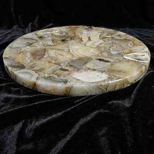 Tablero de Mesa Redondo de Ágata Natural, Gema Curativa Hecha a Mano, Muebles Modernos Ecológicos al por Mayor - Product Image 2