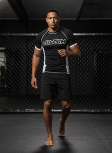 Conjunto de Camiseta y Pantalones Cortos Deportivos de Manga Corta para Hombre de Alta Calidad, para Surf, Natación, Entrenamiento de MMA - Product Image 5