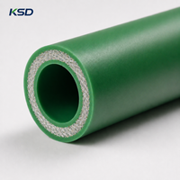 Tuyau en PPR à fibres de verre de qualité supérieure, blanc et vert, tailles 20-110 mm, certifié ISO CE, résistant aux chocs, pour la rénovation moderne des maisons