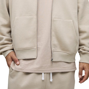Sweat à capuche zippé personnalisé pour homme, coupe ample, en mélange de coton épais de qualité supérieure, épaules tombantes, style streetwear, fabricant OEM ODM - Product Image 6