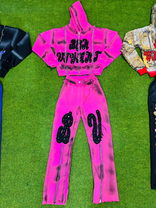 ชุดกีฬาฤดูหนาวสำหรับผู้ชาย ดีไซน์สวยงาม สวมใส่สบาย ผลิตจากผ้าฝ้ายเนื้อนุ่ม พิมพ์ลายปักลาย  ชุดถักนิตติ้ง สำหรับมืออาชีพ - Product Image 3