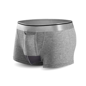 Boxers pour hommes grande taille, emballés en boîte, sous-vêtements confortables et respirants, caleçons de boxe - Product Image 1