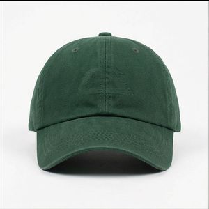 Gorra de Béisbol Verde Oscuro Lisa, Gorra Diaria para Mujer, Ajuste Fresco, Estilo Casual, Tendencia Masculina, Algodón Ajustable de Alta Calidad - Product Image 1