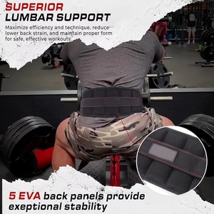 Ceinture de musculation en néoprène pour adulte, soutien dorsal pour la gym, le fitness, l'entraînement, la force athlétique, la musculation, équipement robuste - Product Image 3
