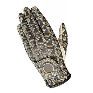 JNM SAFETY Gants de golf légers à motif imprimé pour hommes, en cuir véritable, fermeture éclair, évacuation de l'humidité, offre multi-achats - Product Image 3
