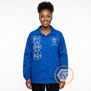 Chaqueta Bordada Personalizada con el Logotipo de la Hermandad Zeta Phi Beta para Mujer, Chaqueta de Alta Calidad con Forro de Seda Transpirable de Poliéster de 220 g - Product Image 2