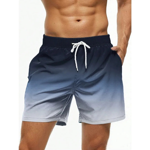 Shorts de plage extensibles pour hommes, légers, à séchage rapide, pour l'été, coupe flexible, décontractés, pour la plage et les activités de plein air - Product Image 3