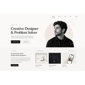 Meilleur service de développement de sites web de portefeuille : Créez un site web de portefeuille personnalisé et responsive pour les designers, les développeurs et les agences - Product Image 2