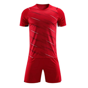 Uniforme de Fútbol Personalizado al Por Mayor RTS - Colores y Logotipo Personalizados, 100% Poliéster, Secado Rápido, Conjunto de Camiseta Unisex para Adultos AI-SC-18 - Product Image 1