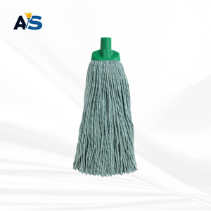 A&S Heavy Duty 250 Gram Multi Ply Cotton Yarn Socket <b>Mop</b> Head with 4 Color Clip Cut End Commercial Floor <b>Cleaning</b> <b>Mop</b> Refill - Product Image 1