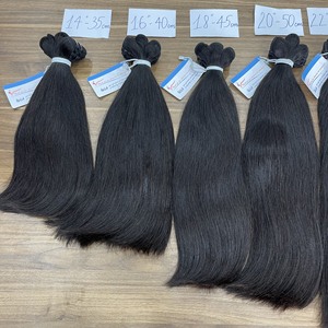 Extensions de Cheveux Naturels Vietnamiens Thanh An 2026 de Qualité Supérieure, Lisses Noirs, Double Trame Cousue à la Machine, Cuticules Alignées - Product Image 4
