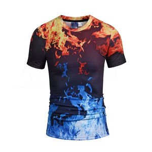 Camiseta de Manga Corta con Estampado Tie Dye para Hombre, Tejido Cómodo de Primera Calidad, Ropa Casual de Calle - Product Image 1