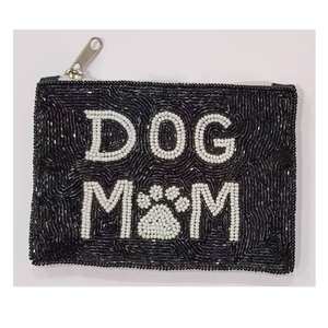 Monedero Pequeño con Cuentas y Patrón de Letras, Cierre de Cremallera, Bolsa Bordada a Mano para Llaves, Efectivo, Tarjetas, Maquillaje, Uso Multipropósito, Lujoso y Bonito - Product Image 2