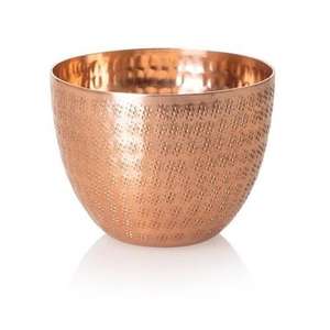 Bol de service alimentaire en métal martelé fait main, grand format, design magnifique, le plus vendu, compatible micro-ondes, écologique, pour mariage - Product Image 6