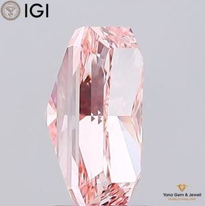 CVD Lab Grown Diamond with IGI Certificate 2.50 CARAT Fancy Vivid <b>Pink</b> Color VVS2 Clarity RADIANT Shape for Ring or Pendant - Product Image 6