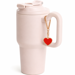 Colgante de metal esmaltado suave personalizado para vaso, adorno para asa de botella de agua, etiqueta decorativa para taza, venta al por mayor - Product Image 3