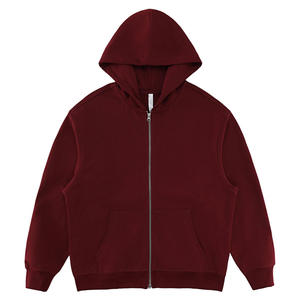 Custom Full <b>Zip</b> Hoodie Premium Cotton Sweatshirt Oversized <b>Hooded</b> Jacket for Casual Streetwear Clothing Brands - Product Image 5